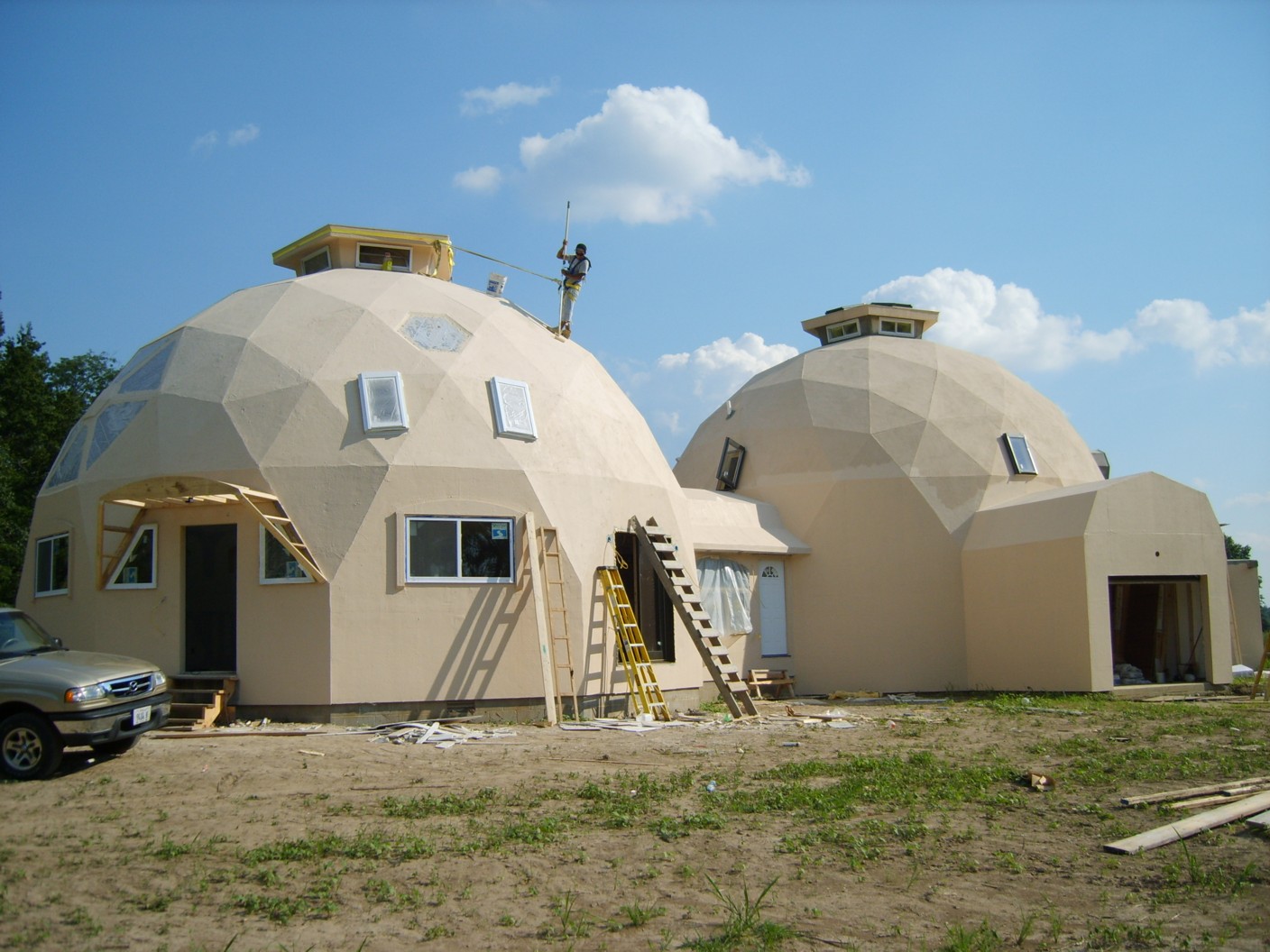 Domes Under Construction Photos built with EconOdome Kits