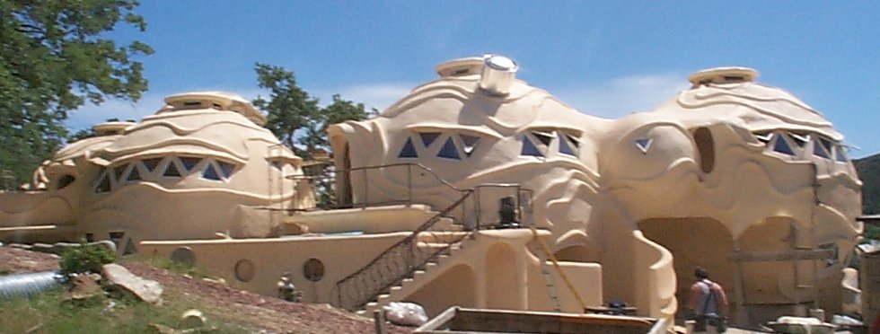 These domes at Harbin Hot Springs in California were artistically sculpted ...